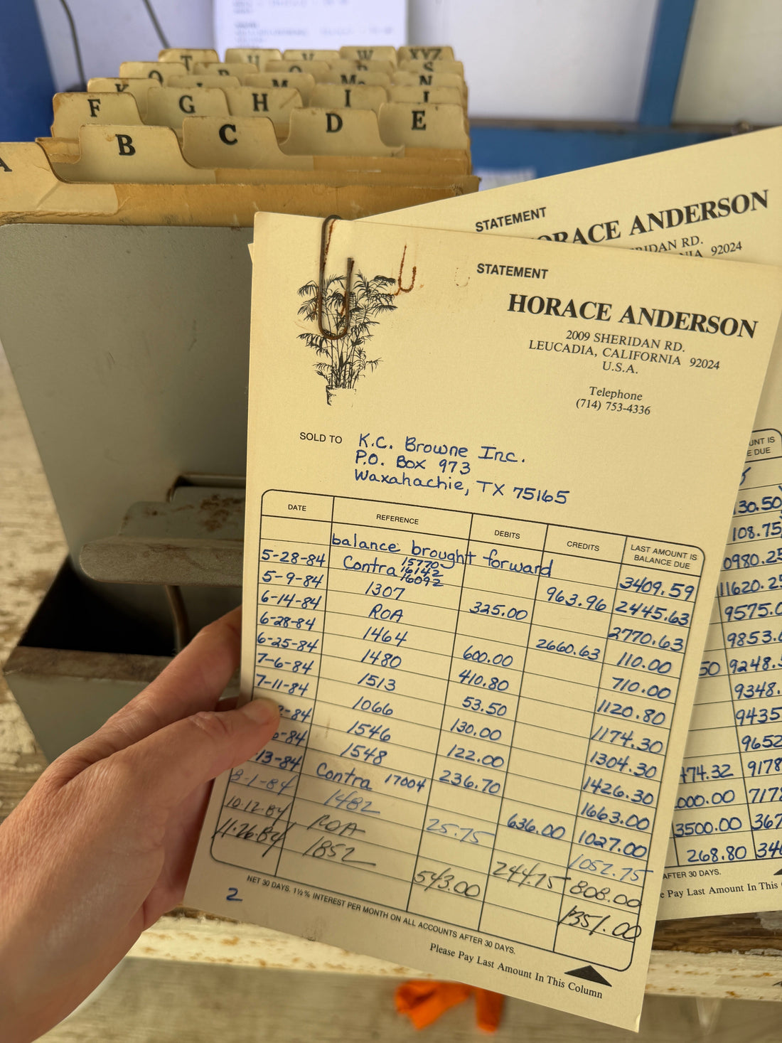 A Piece of Seed History – Handwritten Orders from the 1980s